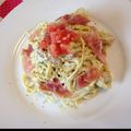 735nami's cooksnap of when they made 簡単おいしー♡冷製アボガドクリームパスタ.