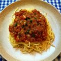 すまいるずんこ's cooksnap of when they made 白いんげん豆入りボロネーゼ.
