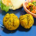 ジョンリークッカー's cooksnap of when they made かぼちゃの黒ごま味噌和え☆茶巾にも.