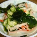 mikiha5's cooksnap of when they made 胡瓜・ワカメ・カニカマの三杯酢和え.