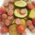 たにっきー's cooksnap of when they made ズッキーニとソーセージの夏炒め.