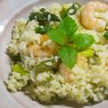 olive11's cooksnap of when they made 海老とアスパラ✽レモン風味リゾット.