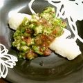 どらど～ら's cooksnap of when they made 焼き魚のオクラソース掛け。.