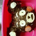 ブウチャン's cooksnap of when they made 熊本のゆるキャラ☆くまモンおにぎり☆.
