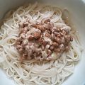 かぴーな's cooksnap of when they made 卵の変わりにマヨで納豆ひやむぎ.