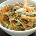 くさもちこ's cooksnap of when they made 豚バラとごぼうの炒め煮.