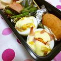 びんび❤'s cooksnap of when they made お弁当に！ゆで卵のピザもどき.