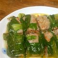 ようばん's cooksnap of when they made 鶏ひき肉のチンゲンサイ包み.