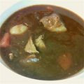ゆうゆう３４'s cooksnap of when they made ノンアルコールビールポークシチュー.
