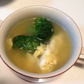 respi0408's cooksnap of when they made ブロッコリーと玉子の中華スープ.