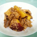 ぴなと's cooksnap of when they made レンジで時短！さつまいもと豚肉の甘辛炒め.