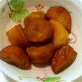 根菜好き's cooksnap of when they made ジャガイモとさつま揚げの甘い煮物♡.