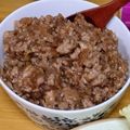 えみりんたん's cooksnap of when they made 簡単！肉まん丼～豚ひき肉と玉ねぎで～.