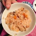 nofx7's cooksnap of when they made 鮭＆しめじ☆塩バター☆玄米炊き込みご飯.