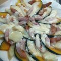 デヴリン's cooksnap of when they made 手間いらず！南瓜とソーセージのチーズ焼き.