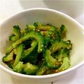 くるくるうさぎ's cooksnap of when they made 簡単★癖になるゴーヤの酢の物.