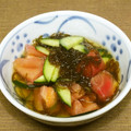 meg115's cooksnap of when they made カップもずくのトマトきゅうり和え☆.