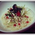 nyo78's cooksnap of when they made ヘルシー＊鶏肉と三つ葉の梅肉和え.