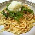 かとゑゐ☆'s cooksnap of when they made めんつゆ＊ツナと水菜の和風パスタ.