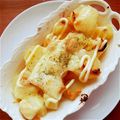 ynobue's cooksnap of when they made ジャガイモの味噌チーズ焼き.