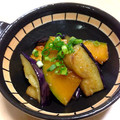 aocomo's cooksnap of when they made 簡単なすとかぼちゃの揚げ浸しガーリック風.