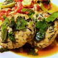 ソウくんママ's cooksnap of when they made ヘルシーに！豆腐とひじきのハンバーグ.