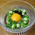 まさたかまま's cooksnap of when they made オクラの月見海苔佃煮和え.