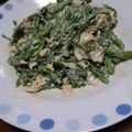 碧きりん's cooksnap of when they made 簡単で美味しいよ！春菊と豚肉の辛子和え♪.