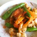 aki0103's cooksnap of when they made 鶏肉とししとうとしめじのトマト炒め.
