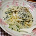 鈴まゆ's cooksnap of when they made 簡単ヘルシー♪めんたいスープパスタ.