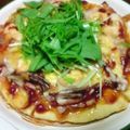 ゆめぺこ's cooksnap of when they made 水菜と麩の和風てりやきピザ.
