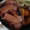 【蘭香】's cooksnap of when they made キャラ弁　ウインナーのおかず　ねずみ.