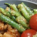 めかにか's cooksnap of when they made 醤油麹でいんげんの胡麻和え.
