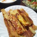 うみめそ's cooksnap of when they made パン耳でフレンチトースト・チーズ風味.