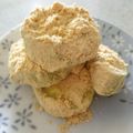 チョコチョコかえる's cooksnap of when they made 離乳食☆さつまいものきなこあえ.