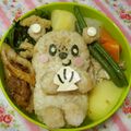 赤い電話's cooksnap of when they made キャラ弁*水族館♪ラッコさんのお弁当.
