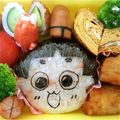 まもめmama's cooksnap of when they made おじゃる丸✿キャラ弁✿.