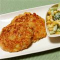 もり公's cooksnap of when they made ヘルシー☆あっさり鮭のハンバーグ.