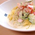 maopyon＊'s cooksnap of when they made 簡単おいしー♡冷製アボガドクリームパスタ.