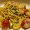 ごくごっくん's cooksnap of when they made アボカドのトマトクリームパスタ.