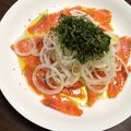 kifkif's cooksnap of when they made お刺身用のサーモンで☆カルパッチョ.