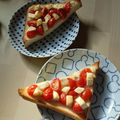 アクセル☆'s cooksnap of when they made 絶品トースト！　トマト＆クリチー.