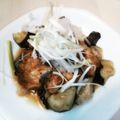 まーちＲまーち's cooksnap of when they made 鶏胸肉の塩麹唐揚げで鶏とナスの揚げ出し.
