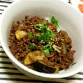 碧～あおい～'s cooksnap of when they made 茄子と挽肉の炒め物.