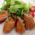lucey☆girl's cooksnap of when they made チーズin☆豚ロールカツ.