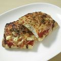 emym's cooksnap of when they made チーズとケチャップごはんの油揚げ焼き.