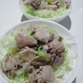ゆみらんたん's cooksnap of when they made ネギ塩豚どん.