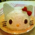 ふわりふわり's cooksnap of when they made キティちゃんのドームケーキ.