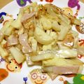 カボリン's cooksnap of when they made 長いものハムチーズ焼き.