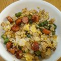 aiai724's cooksnap of when they made 簡単チャーハン(ベーコン、オクラ、卵).